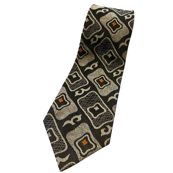 Vintage 1950's Dacron Tie | Black & White | Superba Brand - Picture 1 of 5